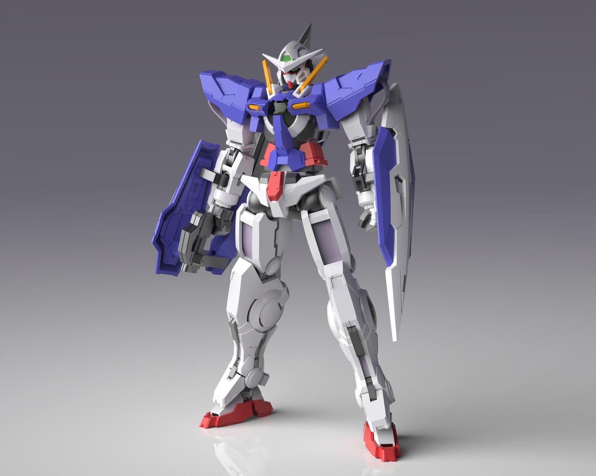 HG 1/144 Exia Fighter MB version GBC Work Model (Trans-arm color)